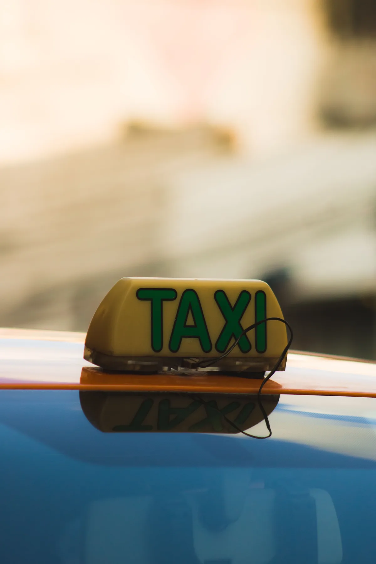 Representative taxi roof sign